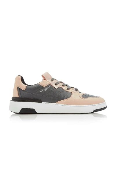 givenchy two-toned wing low sneakers in leather
